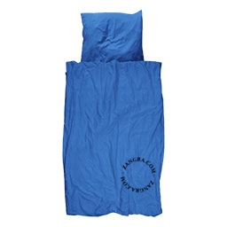 blauw beddengoed
