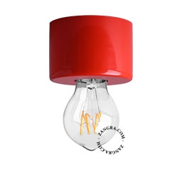 aplique o plafón rojo - Ø 8,5 cm