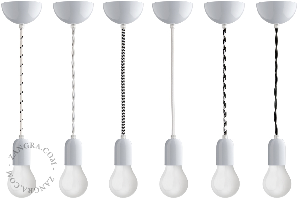 metallic ceiling rose - white