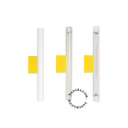 yellow porcelain wall or ceiling lamp S14d - 30 cm