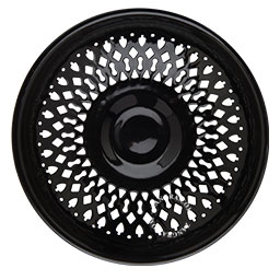 czarne naczynie emaliowane - Ø 25 cm
