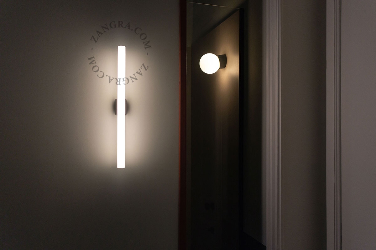 black wall or ceiling light S14d - 50 cm