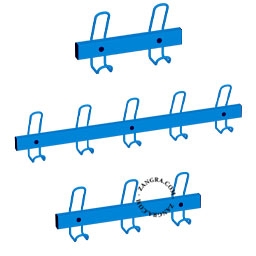 blauwe kapstok
