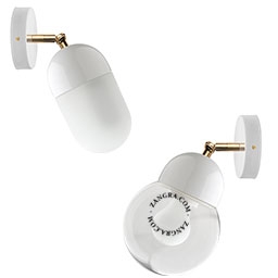 lampa porcelana ze szklanym kloszem