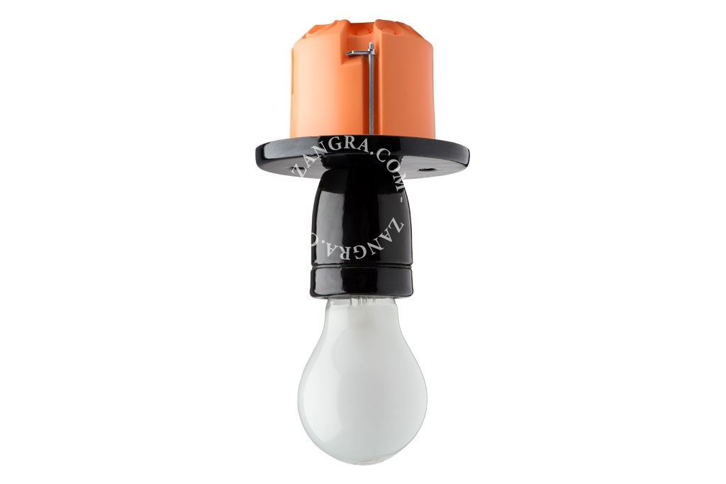 black Pure Porcelain wall or ceiling light