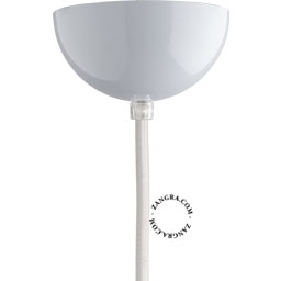 metallic ceiling rose - white