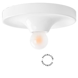 vit Space Age lampa Eli - Ø 26 cm