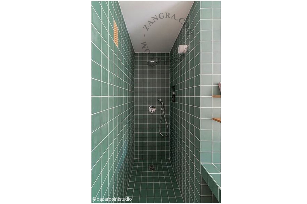 lampa i porslin för badrum - Ø 10cm - IP54