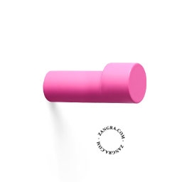 gelakte messing haak - roze