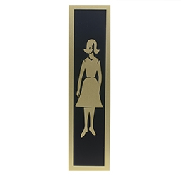restroom pictogram – woman vintage