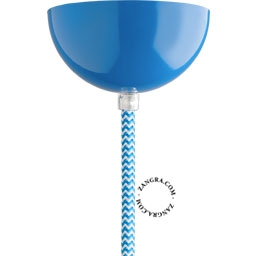 metallic ceiling rose - turquoise