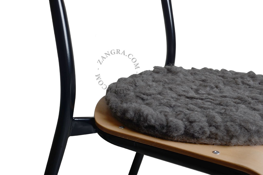 cojín de lana para silla