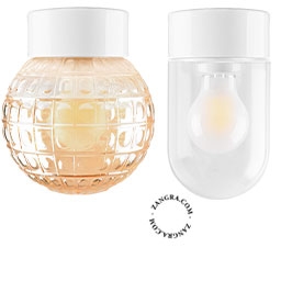 white porcelain lamp David - Ø 10cm