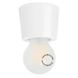 lampe Annie en porcelaine blanche