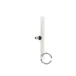 E27 dæmpbar filament LED stick lampe pære 30 cm - transparent