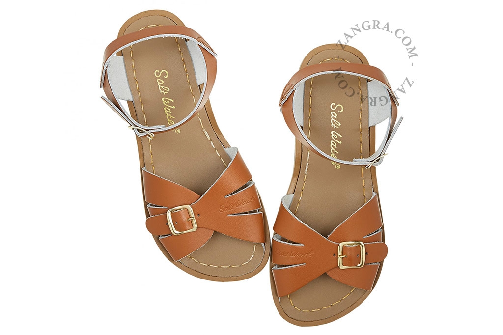 sandalias de cuero para el agua - marrón