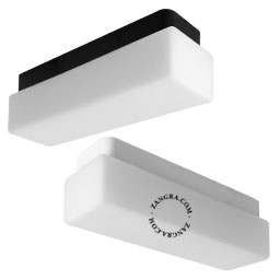 badeværelse lampe i blæst glas – 31cm - IP43