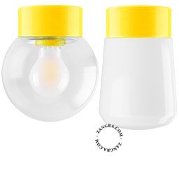 yellow porcelain lamp David - Ø 10cm