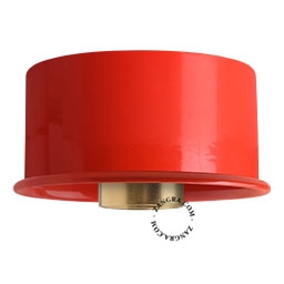 applique ou plafonnier rouge - Ø 10 cm