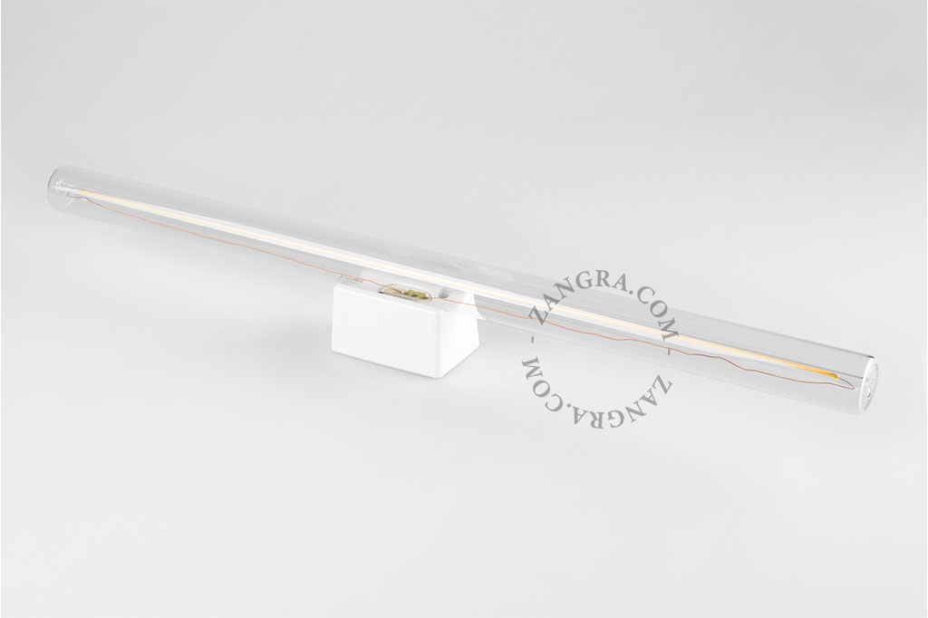 lampe S14d en porcelaine blanche - 50 cm