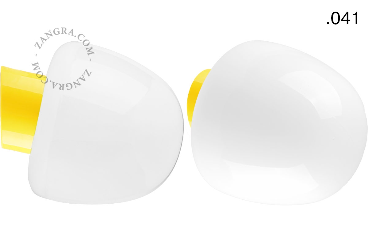 yellow porcelain wall light David - Ø 10 cm