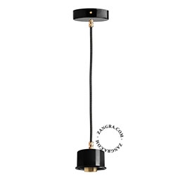 lampada a sospensione nera - Ø 8,5 cm