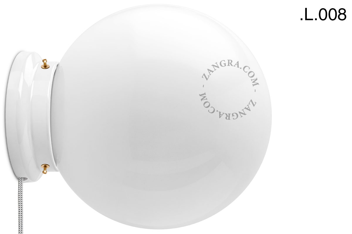 applique ou lampe de table Cédric en porcelaine blanche