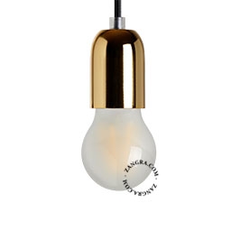 E27 goldene Fassung
