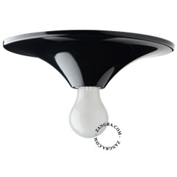 applique ou plafonnier noir - Ø 25 cm