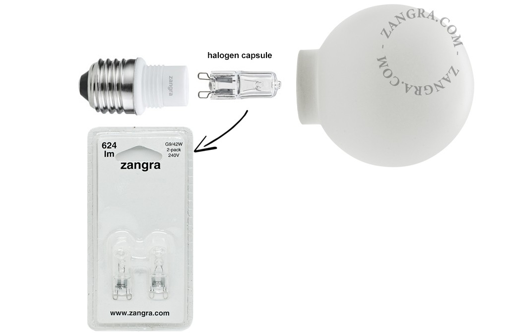 2 lampadine alogene G9 - 42W