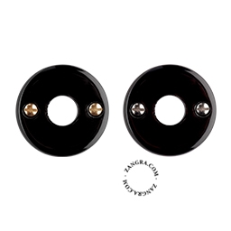black porcelain covers