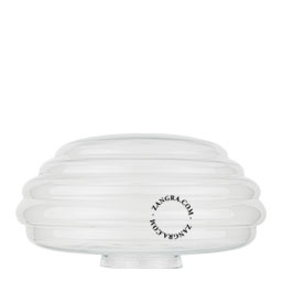 transparent Art Deco lampenkap