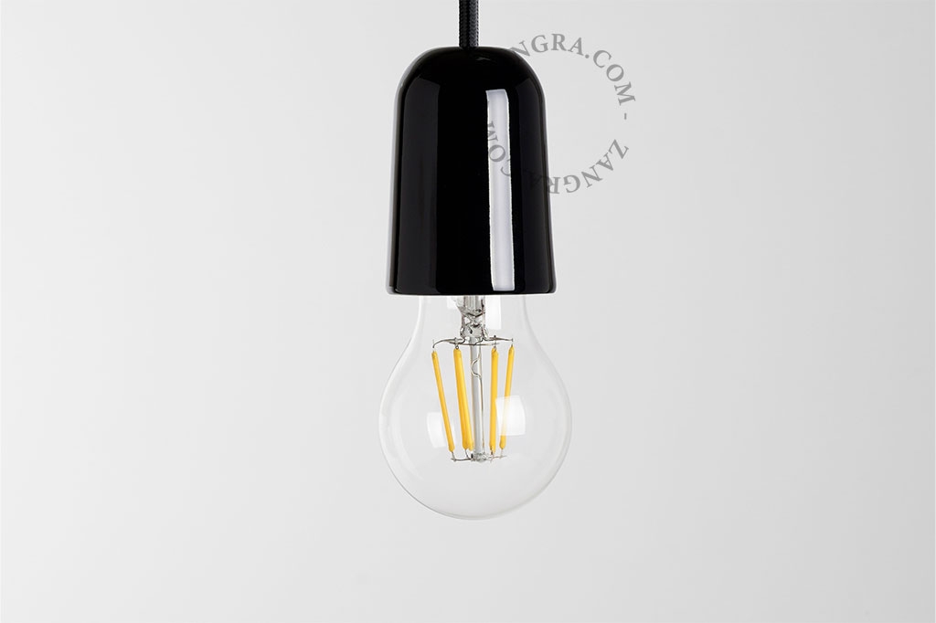 fitting in porselein - zwart