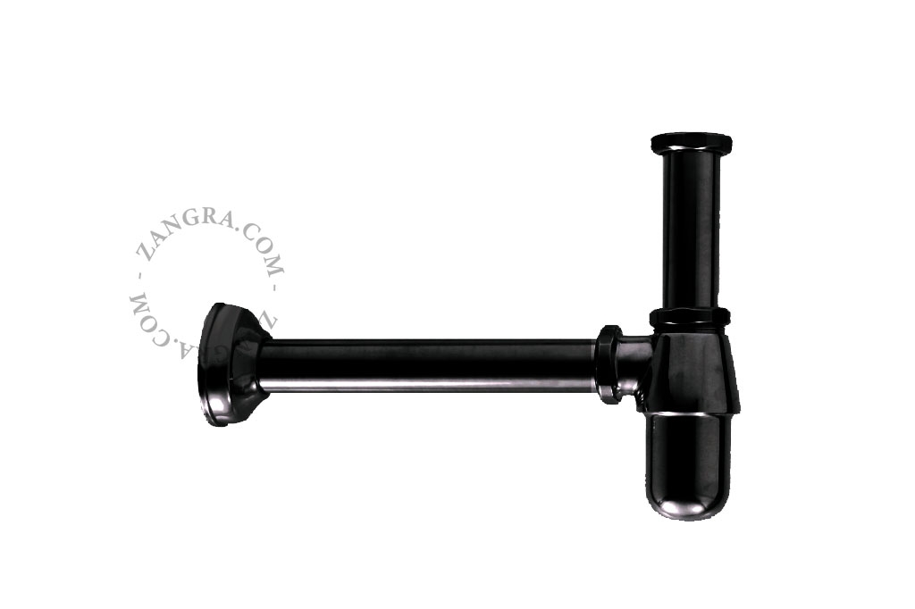 sifón de botella para lavabo - negro o latón