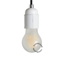 E27 white bakelite lamp holder