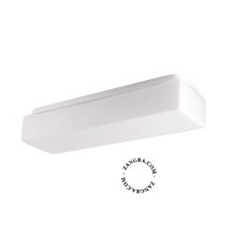 taklampa i blåst glas för badrum – 38cm - IP44