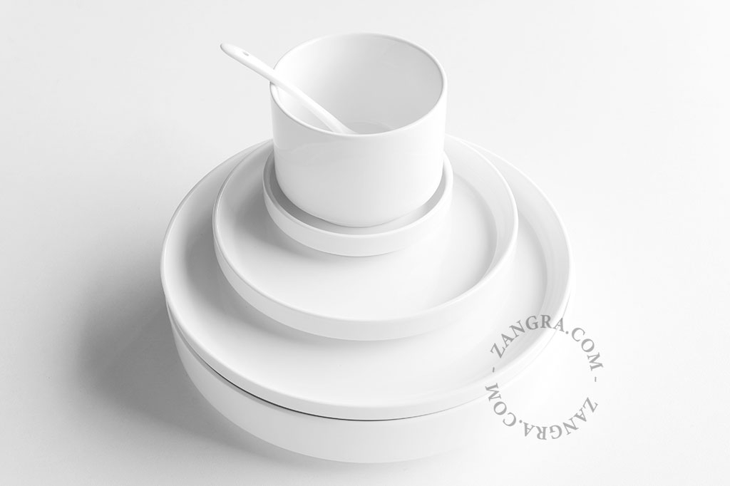 serveringsfat i porslin - Ø 21 cm