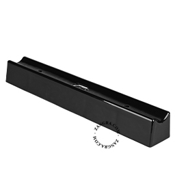 douille S14d en porcelaine noire - 30 cm