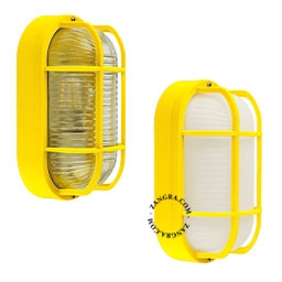 żółta  lampa grodziowa Benji - IP44