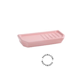 portasapone Belle in porcellana rosa