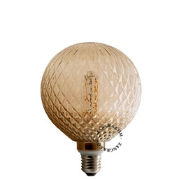 E27 dimbar filament LED ljuskälla - rökt glas - kristall - 2200K - 4W