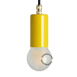 portalámparas E27 amarillo