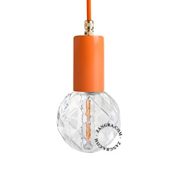 lampada a sospensione arancione