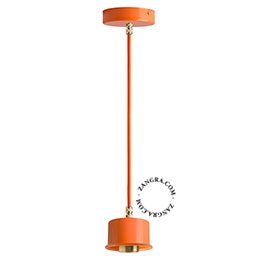 lampada a sospensione arancione - Ø 8,5 cm