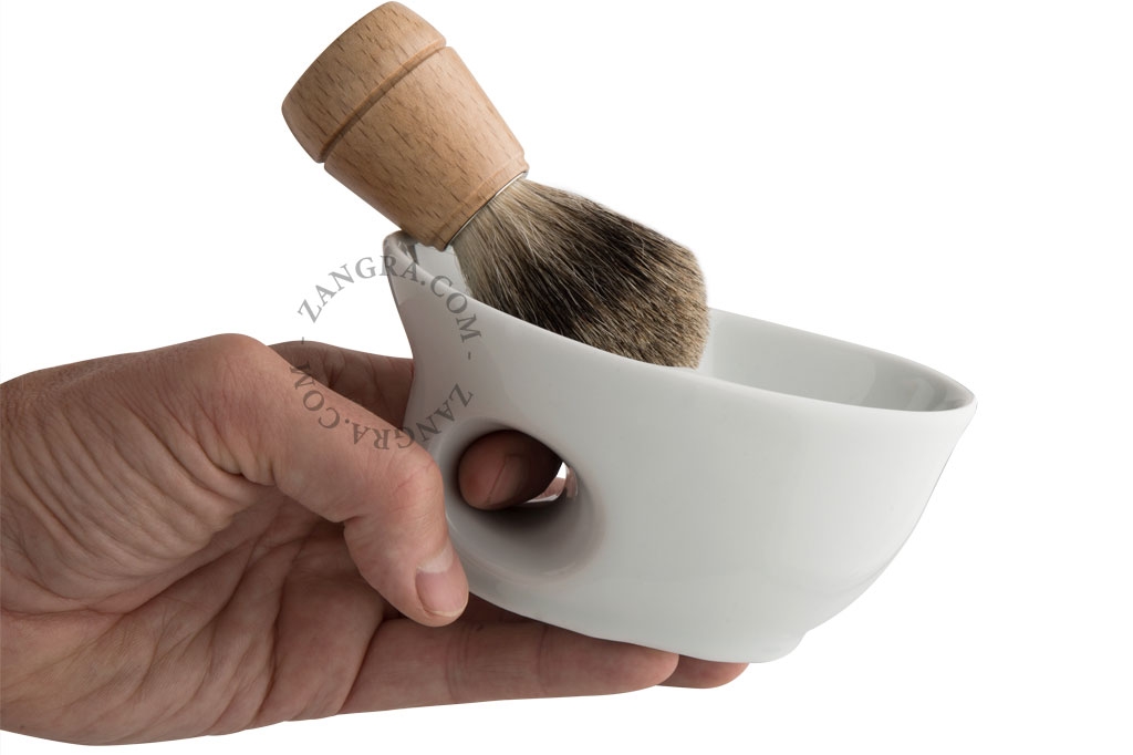 bol de rasage en porcelaine
