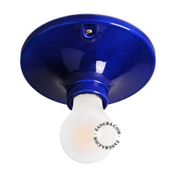 lámpara de porcelana azul Dali