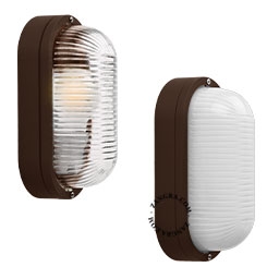 brązowa wodoodporna lampa Dalida – IP44