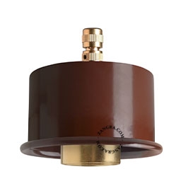 portalampada marrone per lampada a sospensione - Ø 8,5 cm
