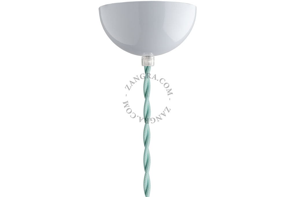 metallic ceiling rose - white