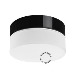 czarna porcelanowa lampa , Dana - Ø 18 cm - IP54